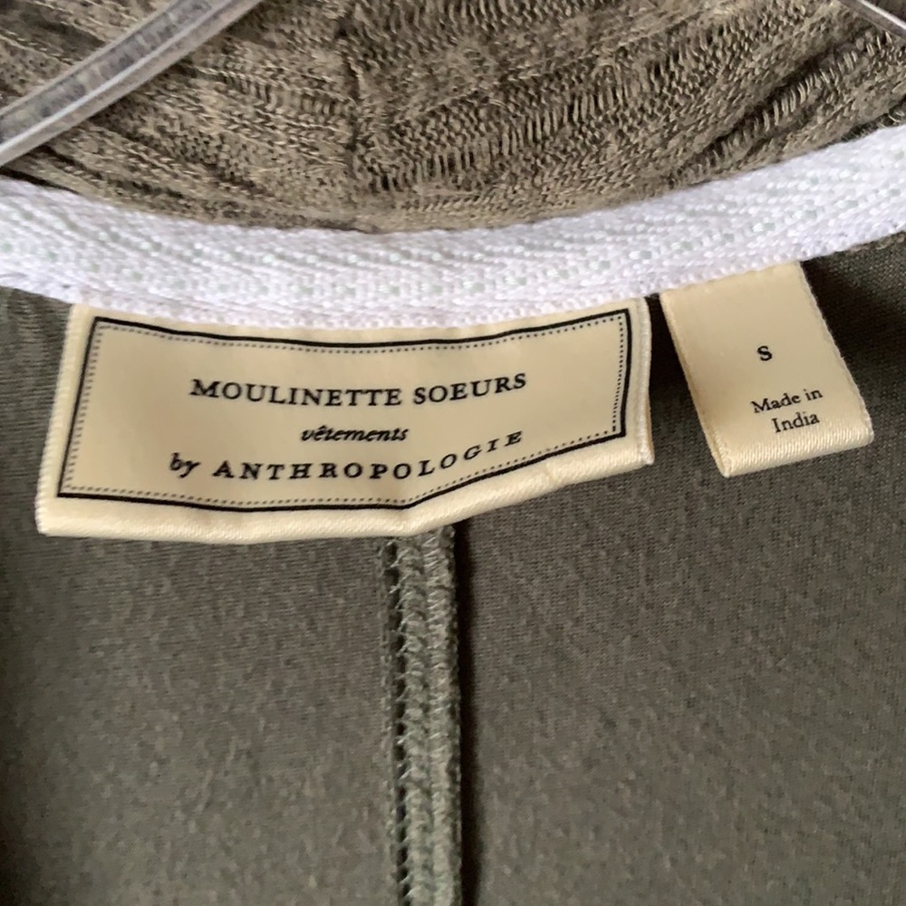 Anthropologie Rayon Spandex Hi Lo Drape Front Knit Top - Picture 2 of 5